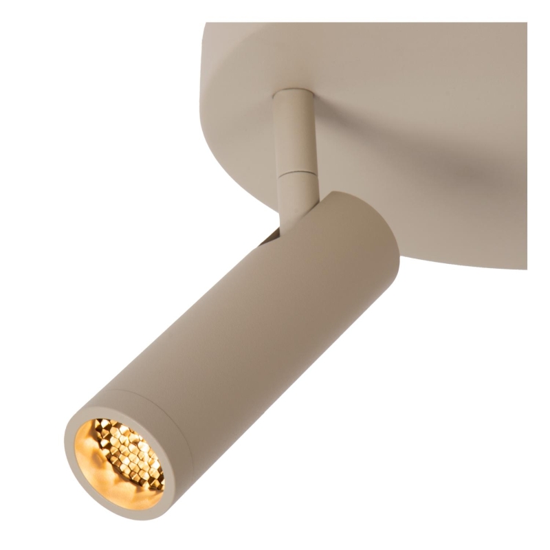 Lucide GRADO - Ceiling spotlight - Ø 25 cm - 3xGU10 (MR11) - Taupe